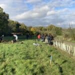 Community Hedge Planting Day at Woodcote Farm