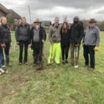 Community Hedge Planting Day at Honeymead Farm, Bramley